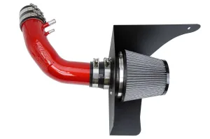 HPS Short Ram Air Intake 827-638R Ford Mustang 2015-17 Red