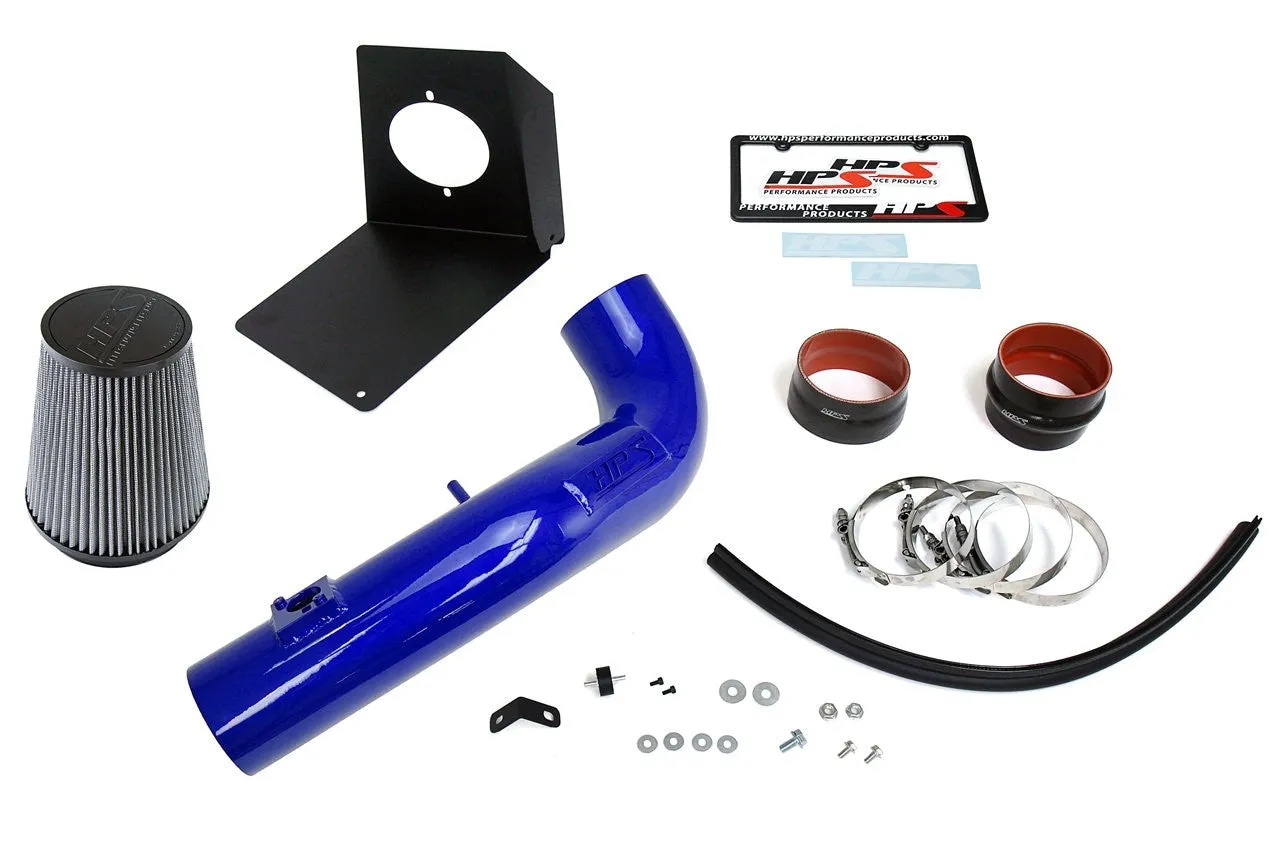 HPS Short Ram Air Intake 827-667BL Avalanche 09-13 Blue