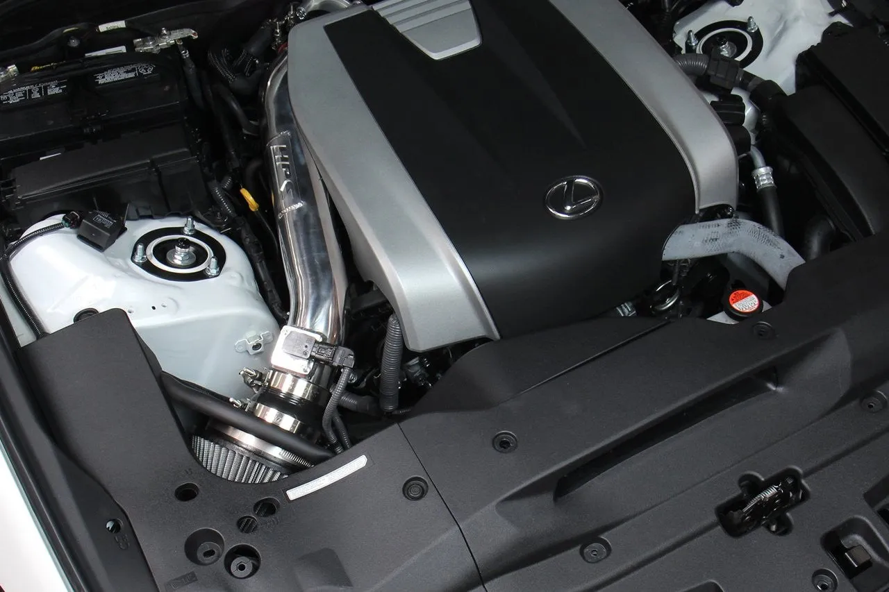 HPS Short Ram Air Intake Kit 827-682P Lexus IS300 2021-23 Polish
