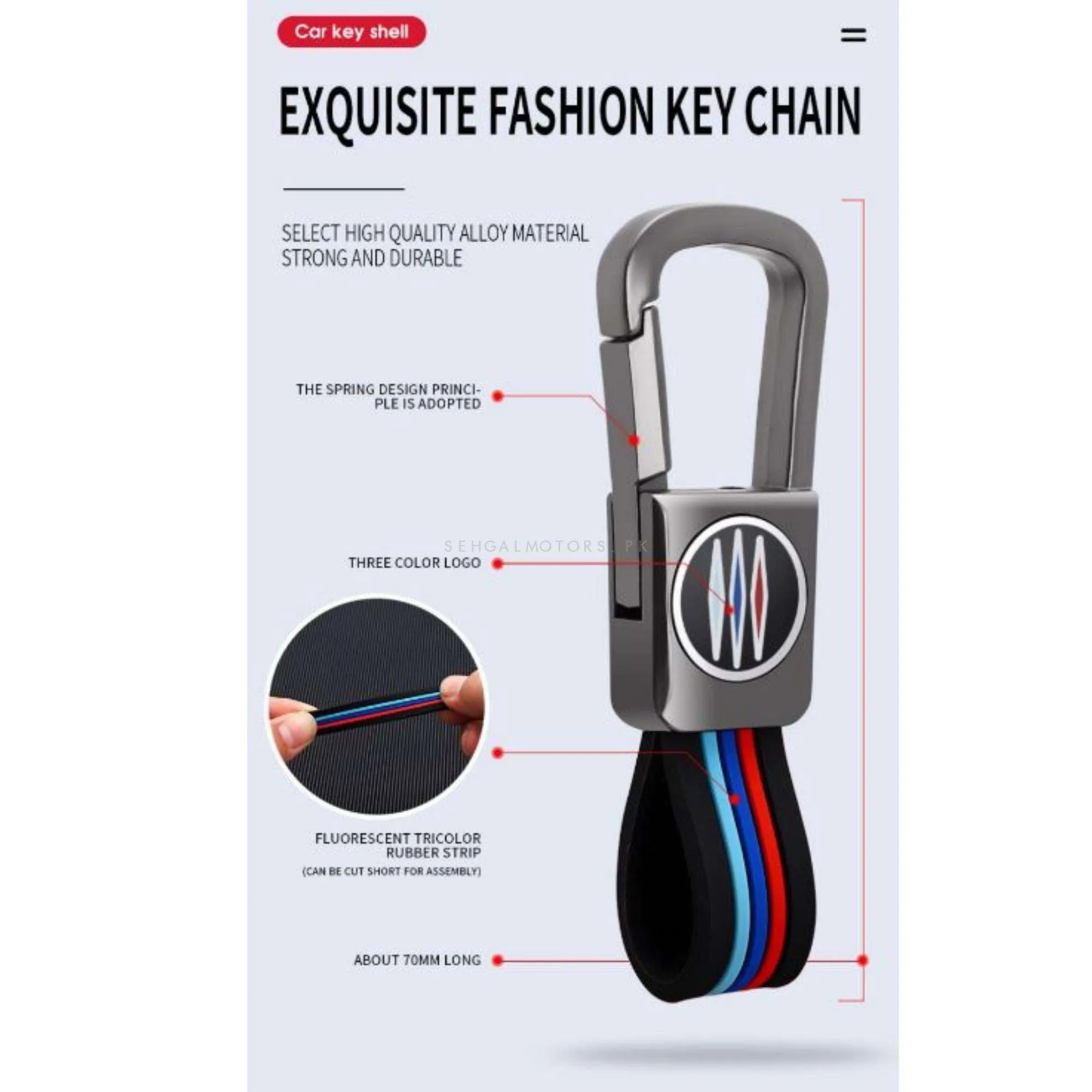 Hyundai Tucson Key Cover With Metal Shell - Model 2020-2024