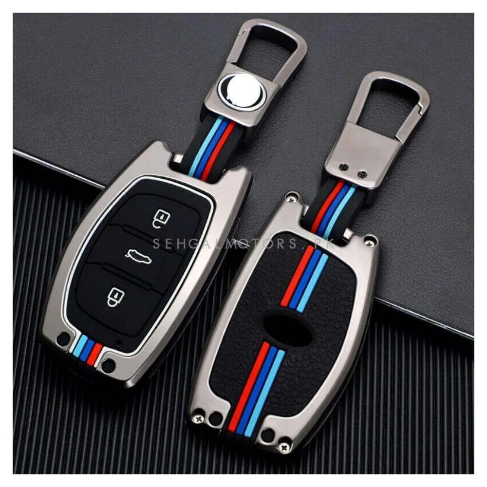 Hyundai Tucson Key Cover With Metal Shell - Model 2020-2024