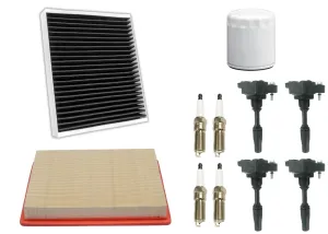 Ignition Coil & Air Cabin Filter Spark Plugs For Chevrolet Malibu 2013-2015 2.0L
