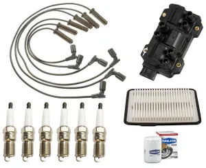 Ignition Coil Wires Spark Plugs & FIlters For Saturn Aura 3.5L 2007-2008