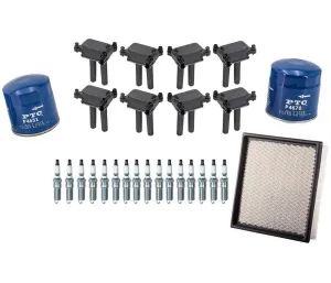 Ignition Coils Spark Plugs & Filters Tune Up Kit for 2006-08 Dodge Durango 5.7L
