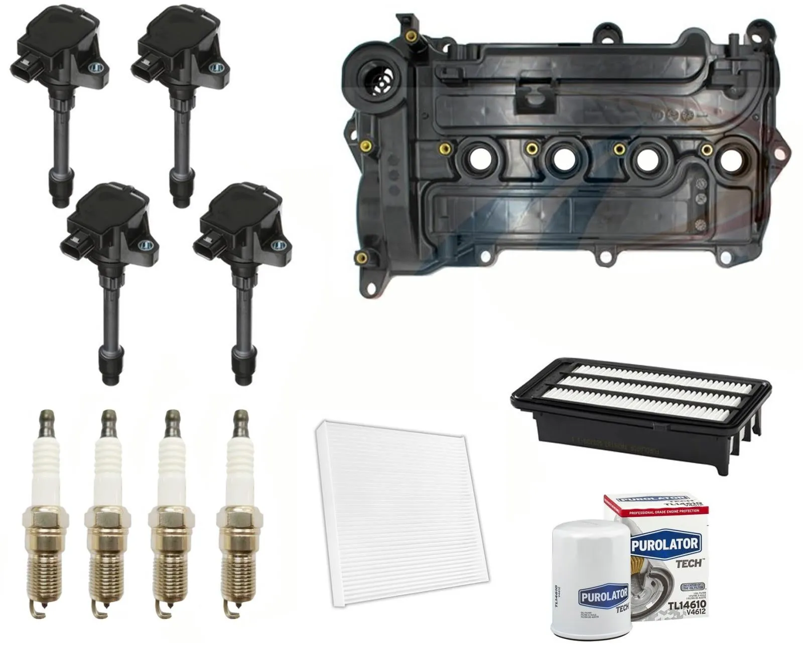 Ignition Coils Spark Plugs Valve Cover & Filters For Honda Civic 1.5L 2016-2019