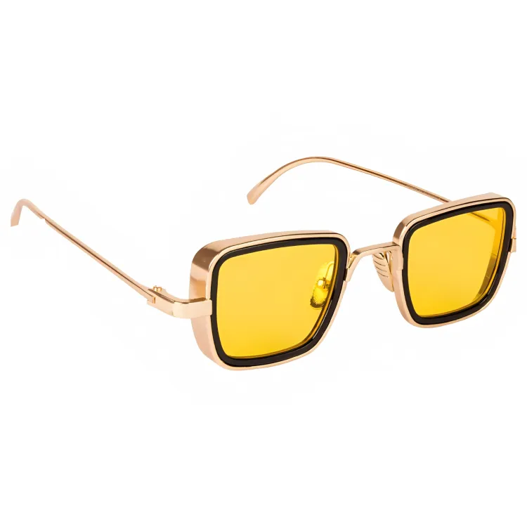 Jubleelens - Kabir Square Shade- Yellow Modern Look with UV Protection