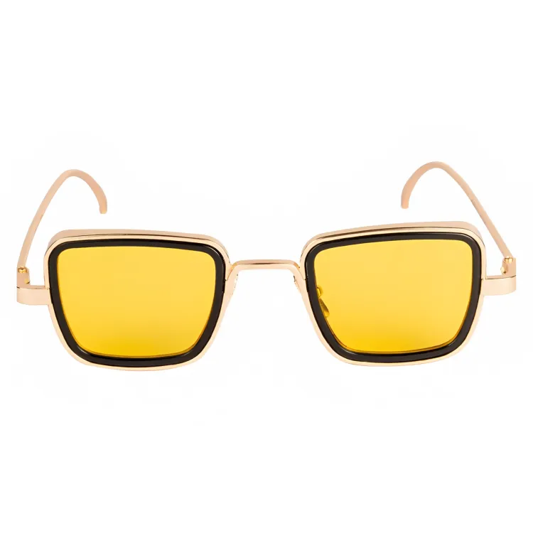 Jubleelens - Kabir Square Shade- Yellow Modern Look with UV Protection