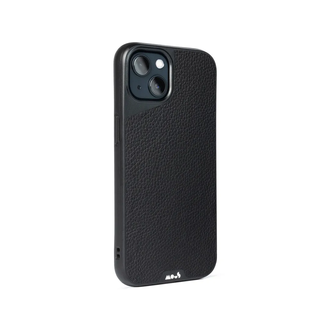 MagSafe® Compatible Black Leather Phone Case - Limitless 4.0