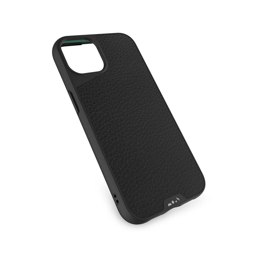 MagSafe® Compatible Black Leather Phone Case - Limitless 4.0