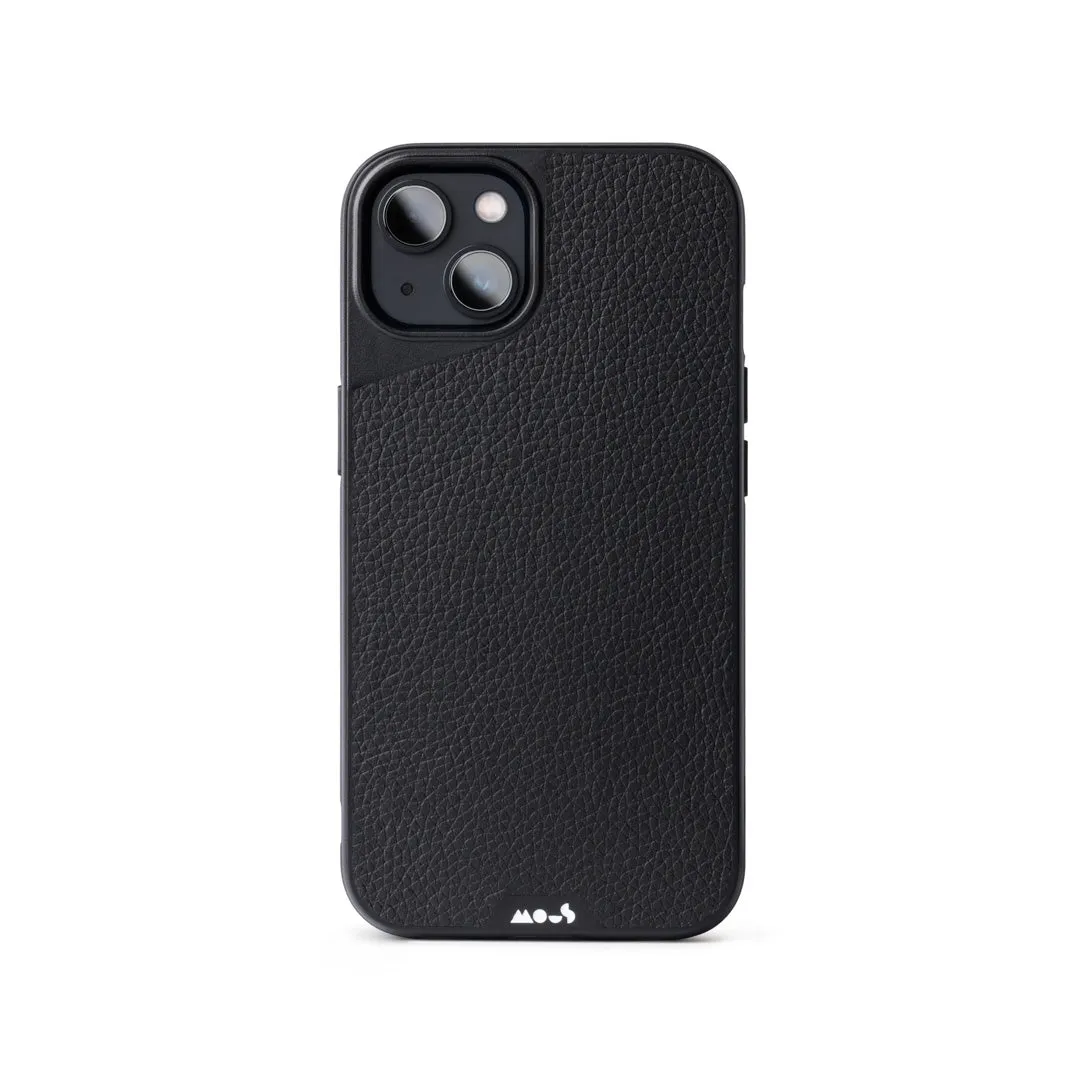 MagSafe® Compatible Black Leather Phone Case - Limitless 4.0