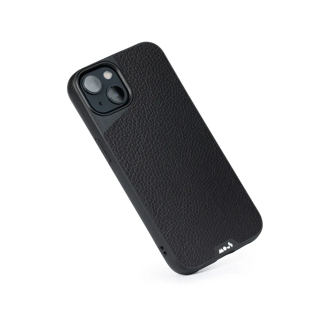MagSafe® Compatible Black Leather Phone Case - Limitless 4.0