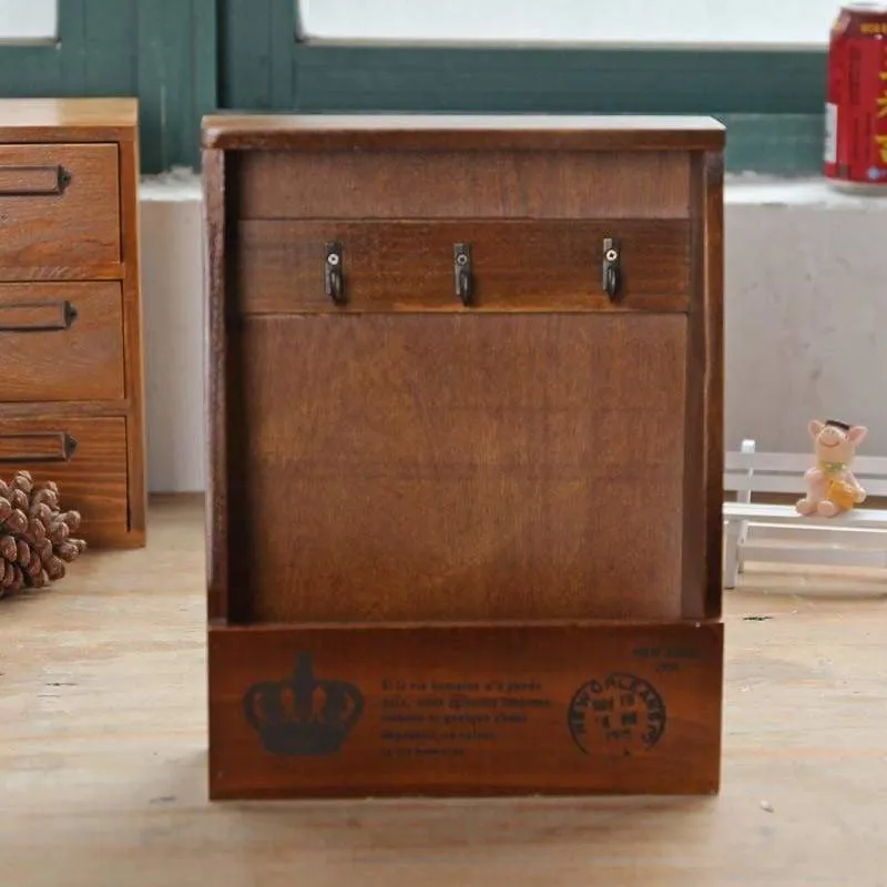 Mail Organizer Box with Key Hanging