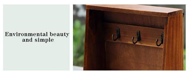 Mail Organizer Box with Key Hanging