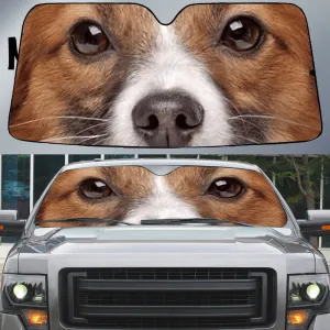 Pappilon Eyes Beautiful Dog Eyes Car Sun Shade Cover Auto Windshield