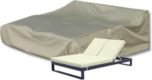 Patio Double Chaise Lounge Cover 84"L x 60"W x 24"H Classic Taupe