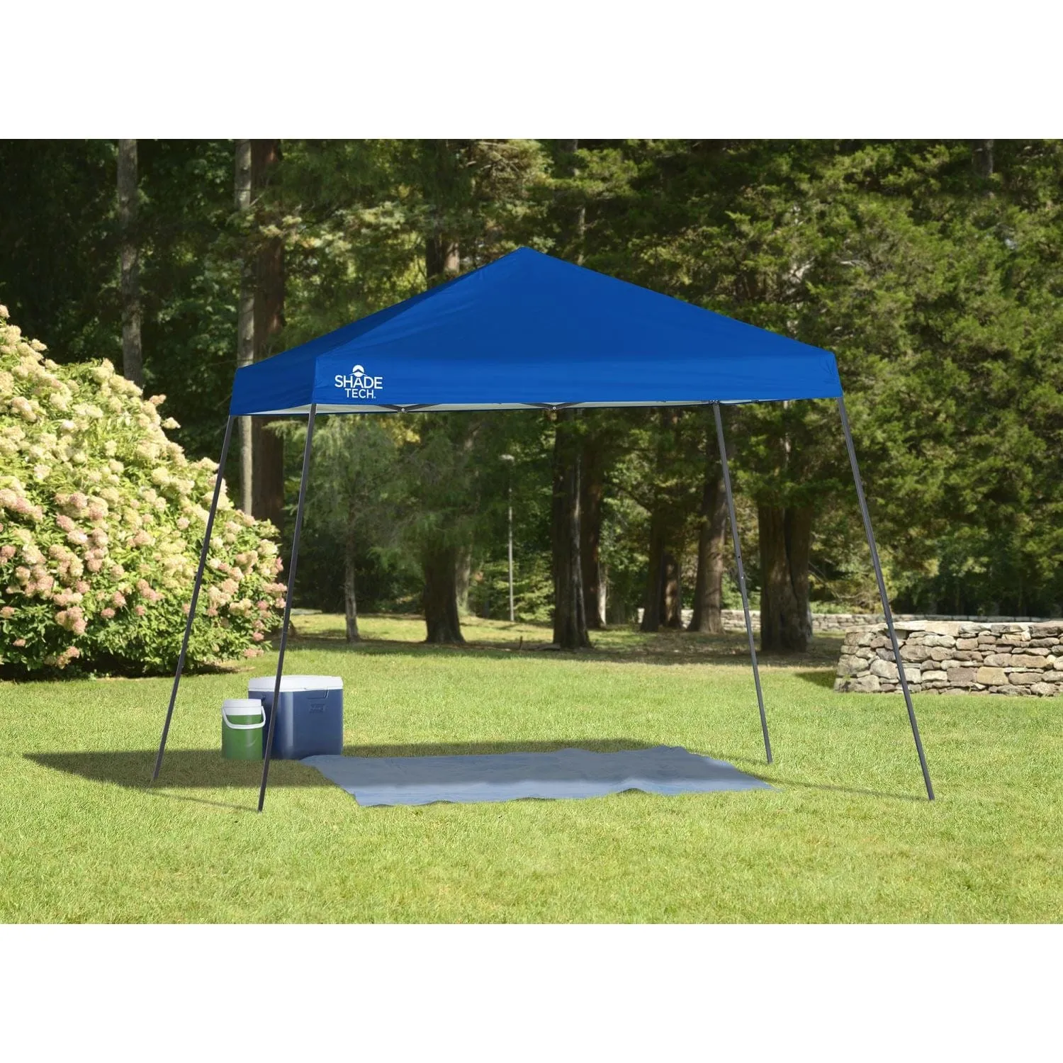 Quik Shade | Shade Tech ST64 10' X 10' Slant Leg Canopy - Blue