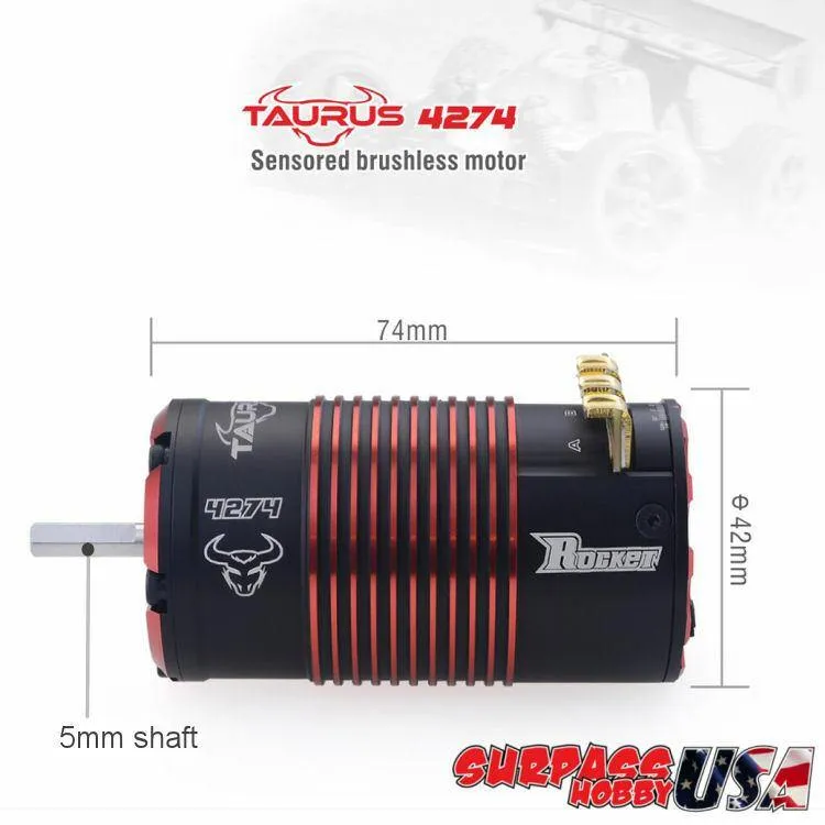 Rocket 1/8 Taurus 4274 Off-Road Sensored Brushless Motor 1950Kv