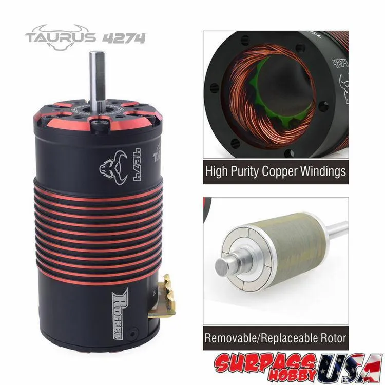 Rocket 1/8 Taurus 4274 Off-Road Sensored Brushless Motor 1950Kv