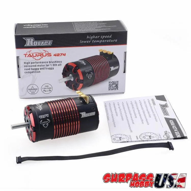 Rocket 1/8 Taurus 4274 Off-Road Sensored Brushless Motor 1950Kv