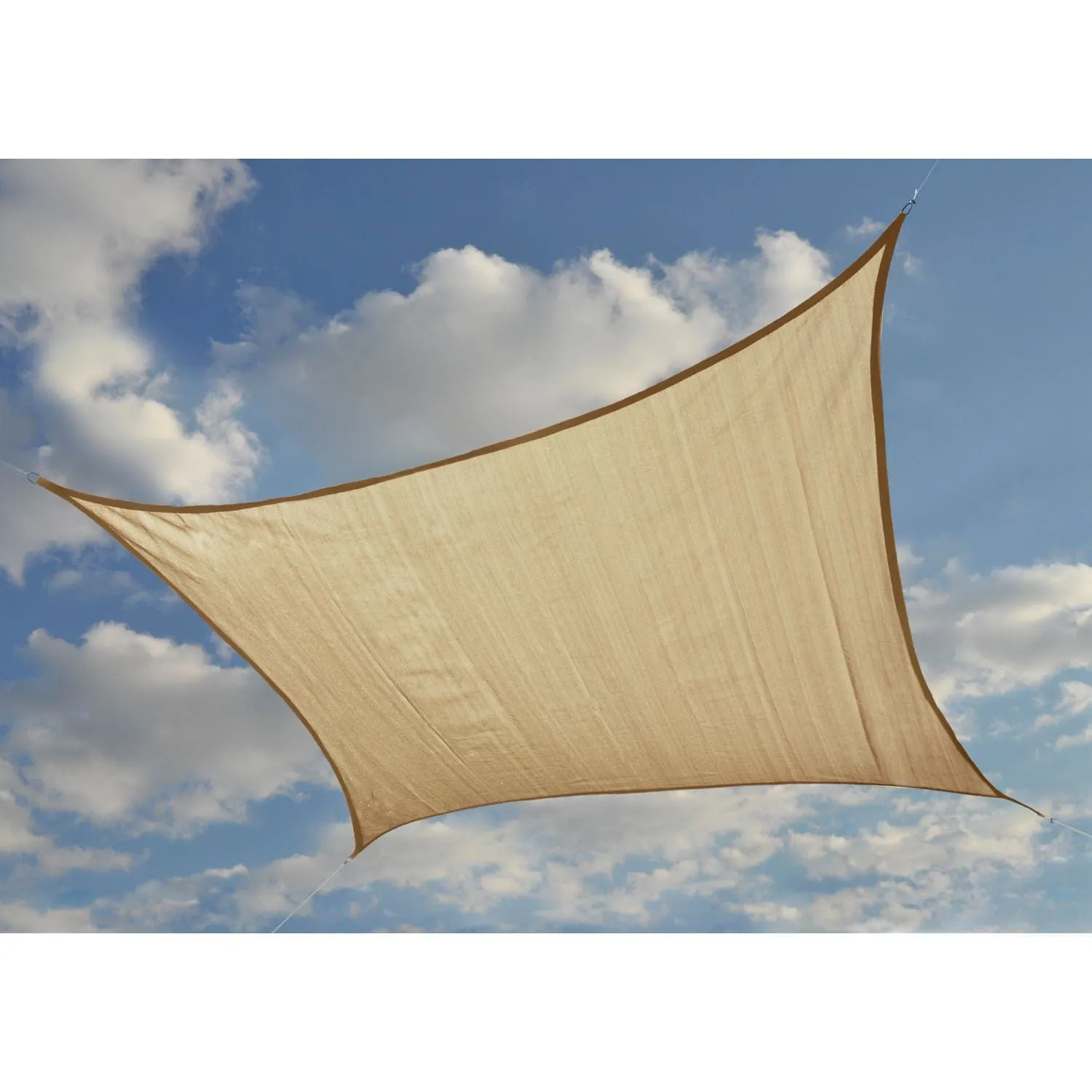 ShelterLogic | Shade Sail Square 12 x 12 ft. Sand (Attachment point/pole not included)