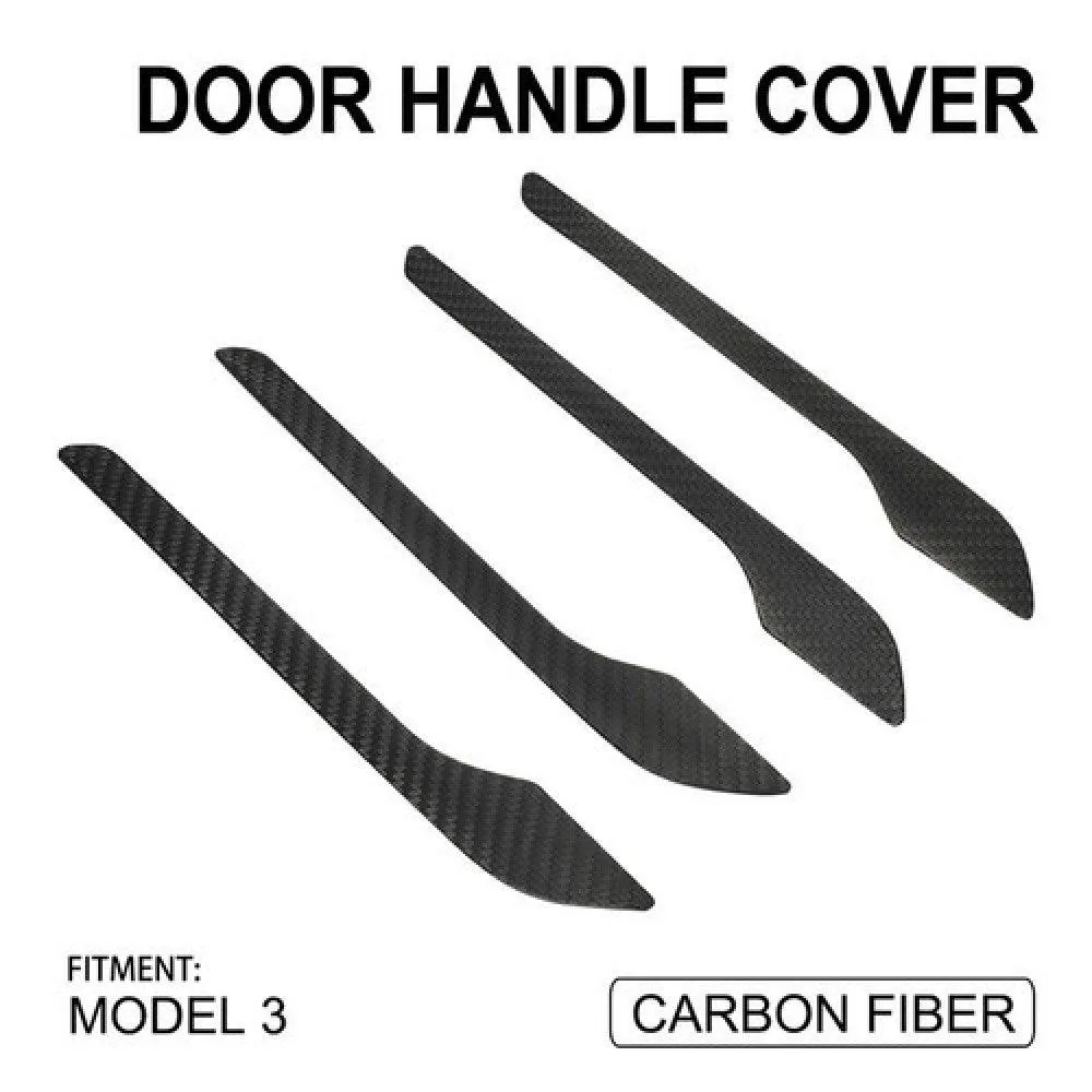 Side Outside Door Handle Cover Trim For Tesla Model 3