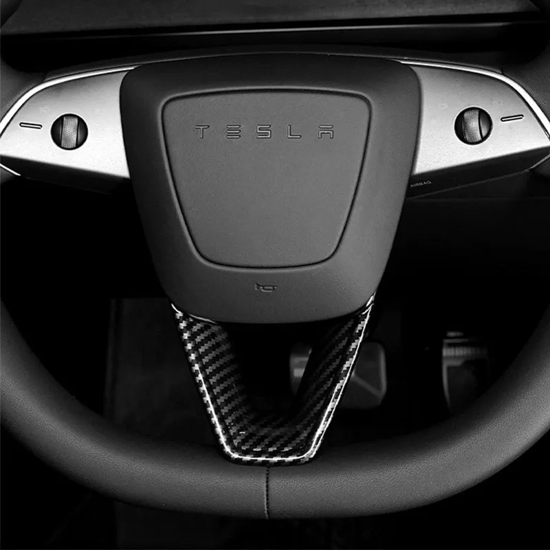 Steering wheel V-cover for Model 3 Highland