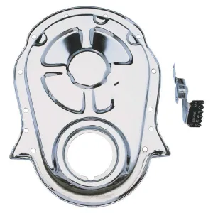 Trans-Dapt 1-Piece Timing Cover - Timing Tab - Chrome - Big Block Chevy 4935