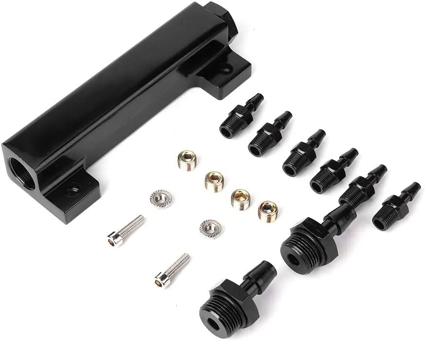 Universal Aluminum Vacuum Block Kit - Black - VACBLOCK-BLK