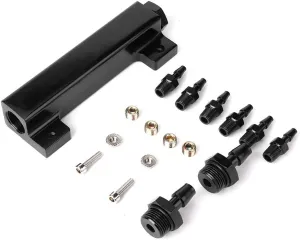 Universal Aluminum Vacuum Block Kit - Black - VACBLOCK-BLK