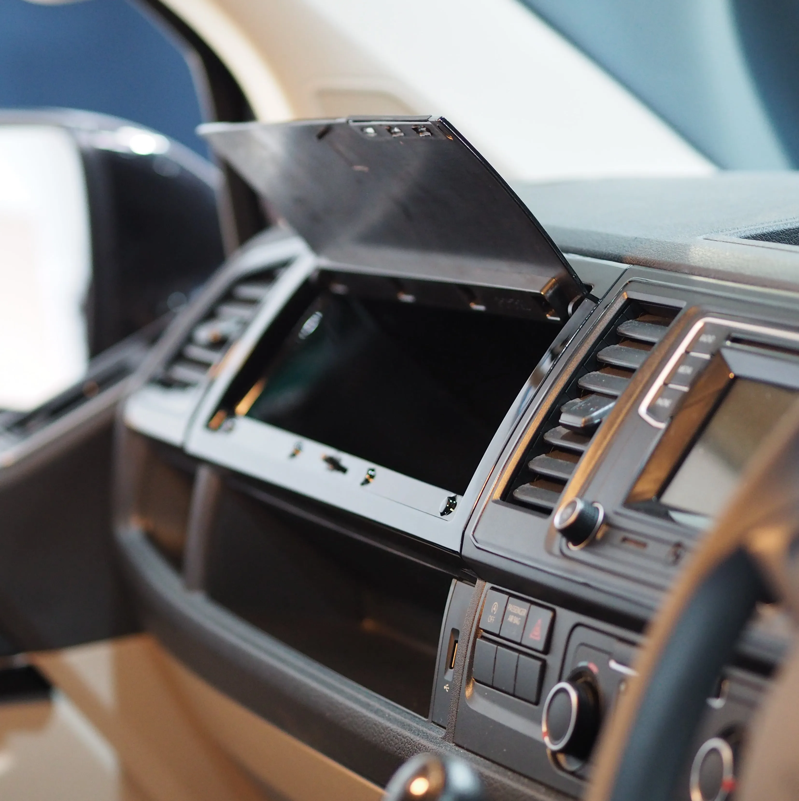 VW T6 Campervan Comfort Dash Glove Box, Piano Black Painted and Ready to Fit Ideal Gift