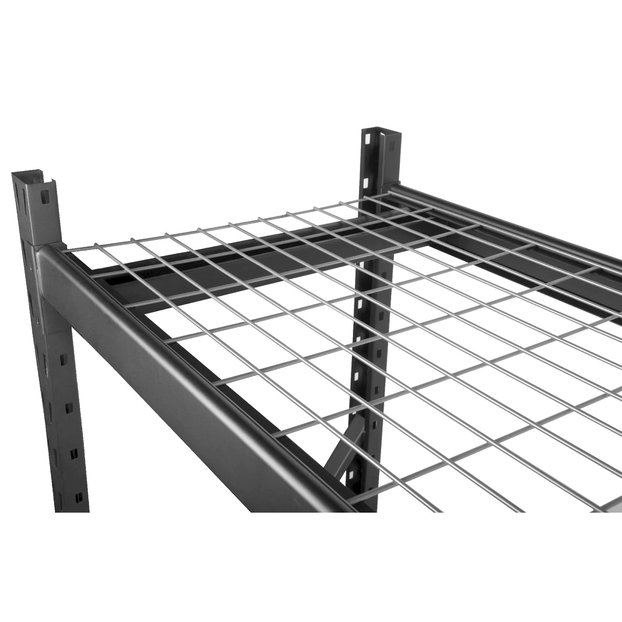 WEN RK7724-3 Three-Tier Industrial Steel Storage Rack with Adjustable Shelving and 6000-Pound Capacity