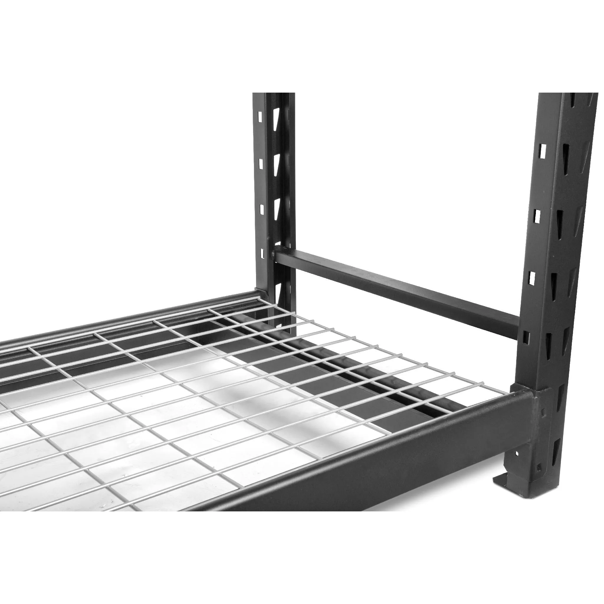 WEN RK7724-3 Three-Tier Industrial Steel Storage Rack with Adjustable Shelving and 6000-Pound Capacity