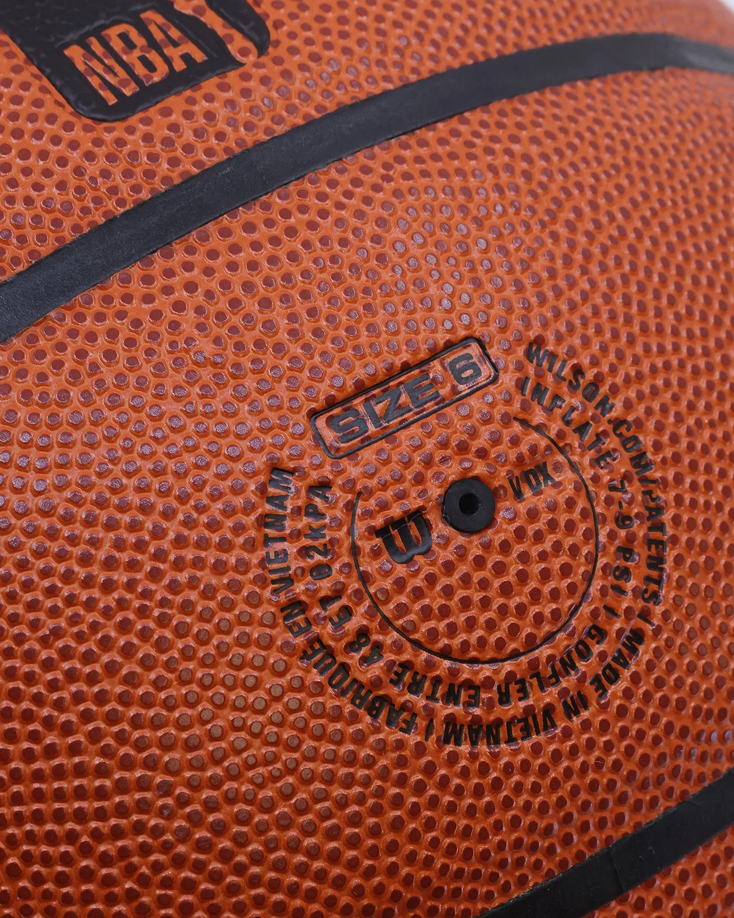 Wilson NBA Authentic Series Indoor/Outdoor Size 6 Basketball Orange